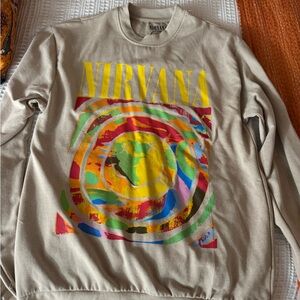 NIRVANA Cream and Yellow Tee